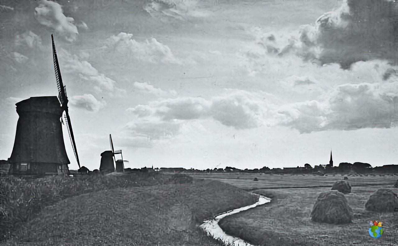 1.Bovenmolen 1 - Zuiderring - Oostdijk  03 - Zwart Wit