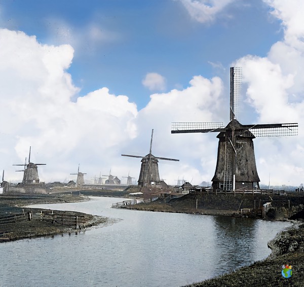 1.Schermer Molens - Noorderring - Bovenmolen G  002- 001-Ingekleurd