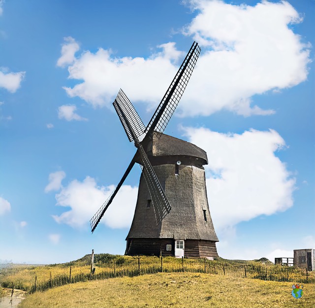 2.Schermer Molens - Noordervaart - Poldermolen D  1.05 - 1.03—Ingekleurd - High Res