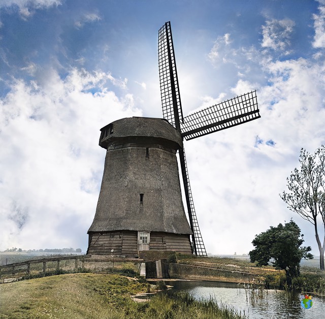4.Schermer Molens - Noordervaart - Poldermolen O  2.04 - 2.03-Ingekleurd - High Res
