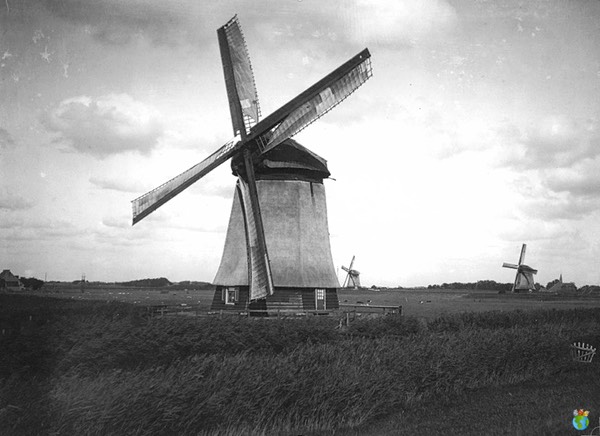 Foto's Schermer Molens - Middenmolen 8 en Bovenmolens 11 en 10 - Bewerkt