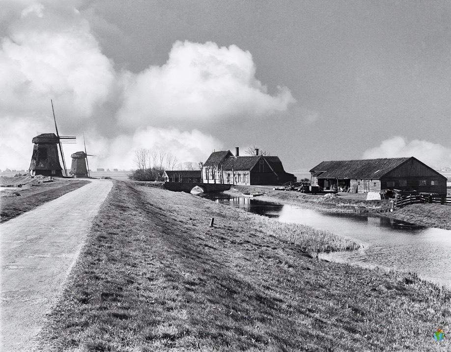 Schermer Molens - Noorderring - N-Polderhuis 03 - Zwart:Wit - High Res