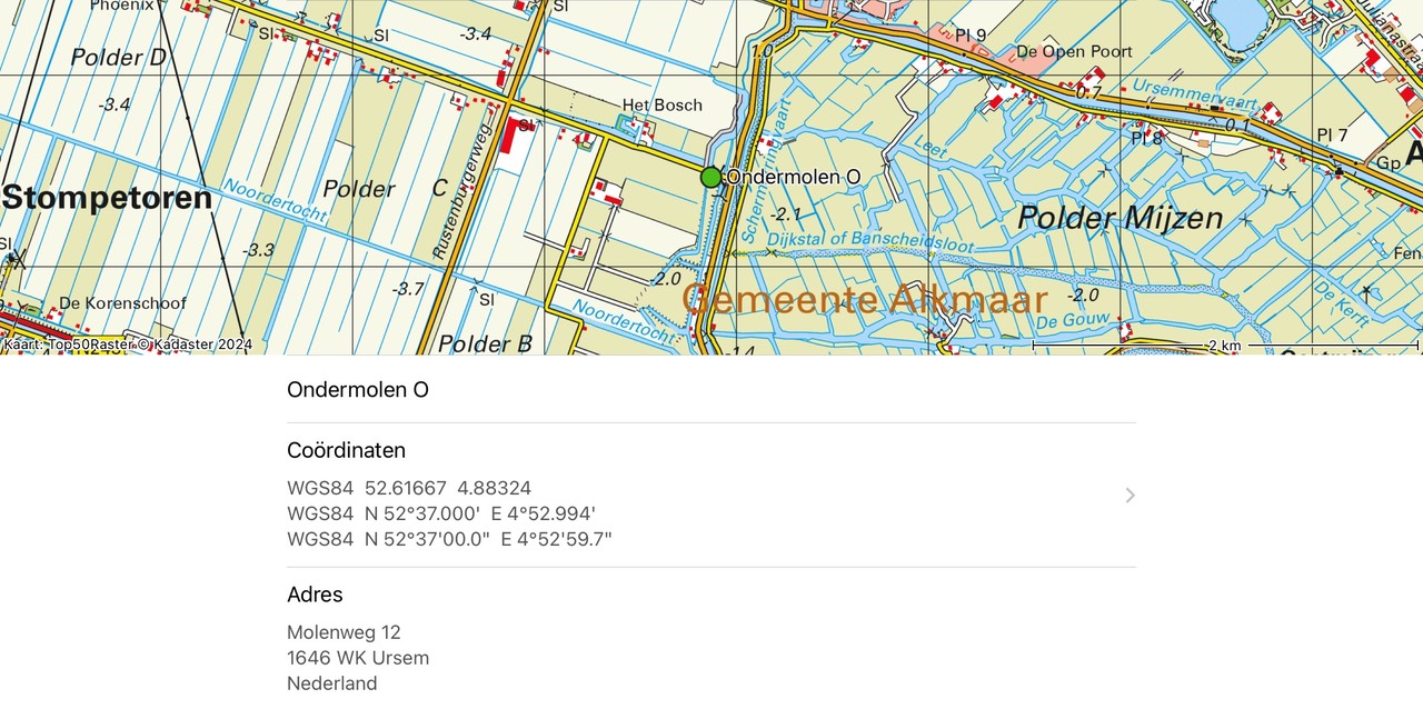 TOPO GPS - Molens Noorderring - Ondermolen O 016