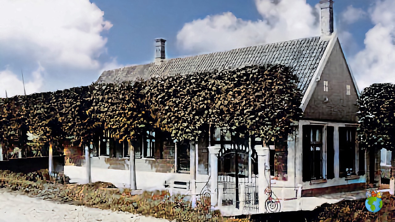 Zuiderring - Schermer Molens - Zuider Polderhuis (2) 05 - Ingekleurd - High Res